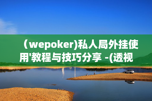 （wepoker)私人局外挂使用'教程与技巧分享 -(透视)